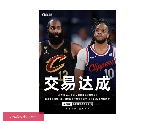 哈登或与骑士签2年巨额续约还计划招募詹姆斯加盟